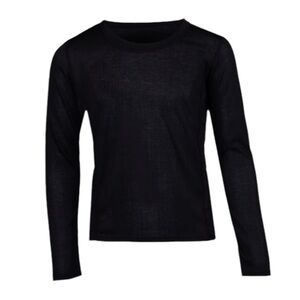 Polarmax Thermal Double Base Layer Top, Youth Size M 8-10 Black